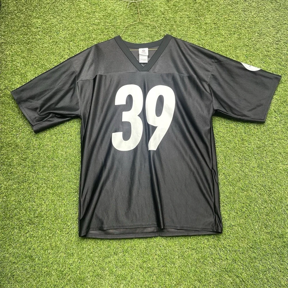 Pittsburgh Steelers Football Jersey Mens Large Tony Parker #39 Black NFL 90s